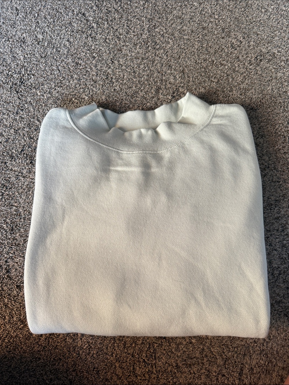 Seafoam Mockneck Crewneck